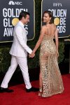 Irina Shayk Looking Hot From Behind in See-Through Gold Dress