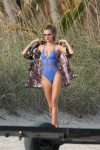 Josephine Skriver Sexy Blue Underwear