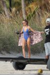 Josephine Skriver Sexy Blue Underwear