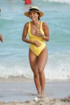 Karrueche Tran Yellow Swimsuit