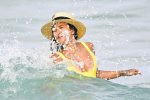Karrueche Tran Yellow Swimsuit