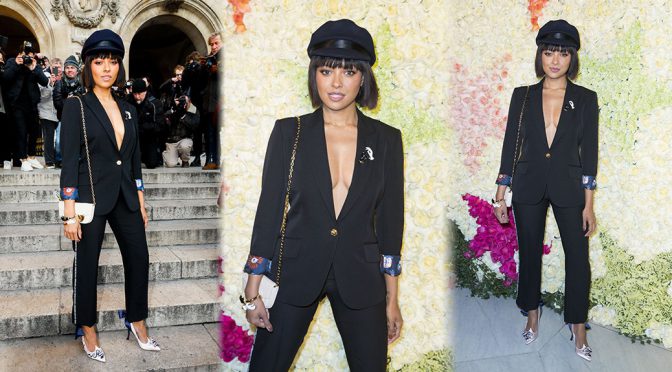 Kat Graham – Schiaparelli Fashion Show in Paris
