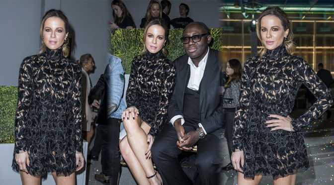 Kate Beckinsale – Giambattista Valli Haute Couture SS 2019 Fashion Show in Paris