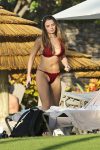 Keleigh Sperry Having bikini malfunction on beach in Hawaii
