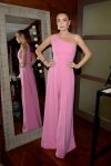 Lindsay Lohan In Pink Dress