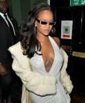 Rihanna Sexy Clevage In London