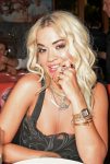 Rita Ora Hot In Sexy Black Dress