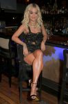 Rita Ora Hot In Sexy Black Dress