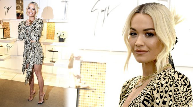 Rita Ora – Giuseppe Zanotti And Rita Ora Shoe Collection Launch in Beverly Hills