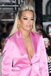 Rita Ora Sexy Braless Cleavage