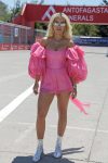 Rita Ora Sexy In Pink Dress