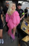Rita Ora Sexy In Pink Dress
