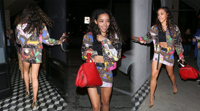 Tinashe – Leggy at Craig’s in West Hollywood