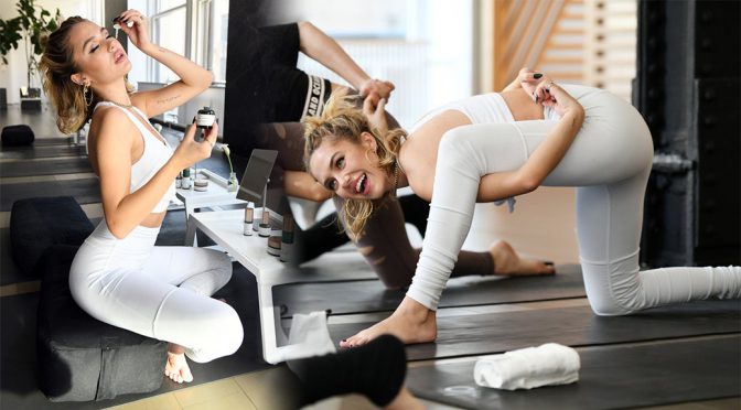 Delilah Belle Hamlin – Flow Into Fashion Week with Biossance & Alo Yoga in New York