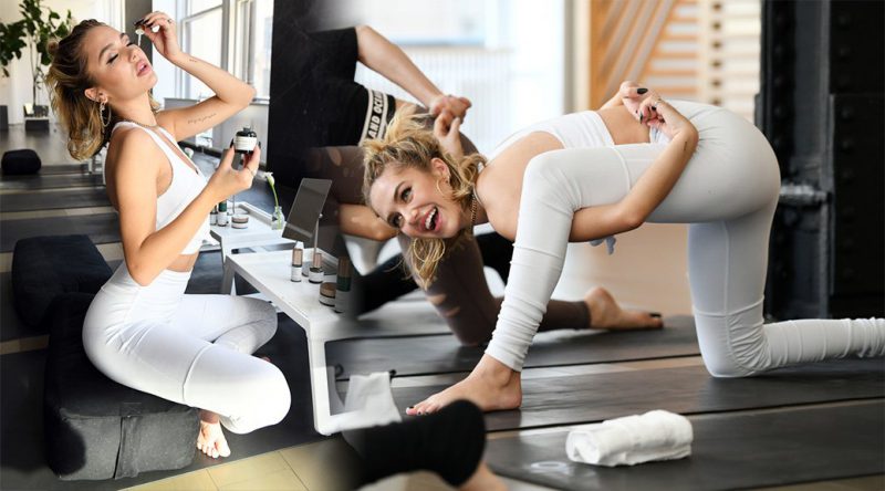 Delilah Belle Hamlin – Flow Into Fashion Week with Biossance & Alo Yoga in New York
