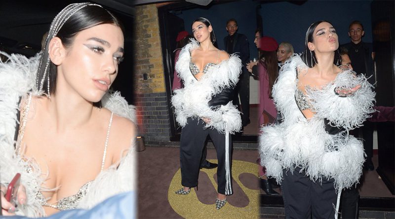 Dua Lipa – The BRITs Warner Music After-Party in London