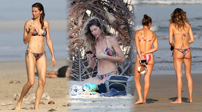 Gisele Bundchen – Bikini Candids in Costa Rica