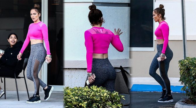 Jennifer Lopez at UFC Gym in Miami