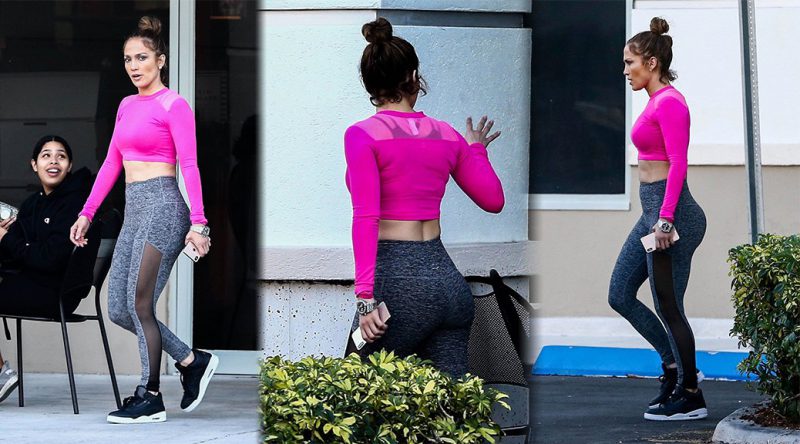 Jennifer Lopez at UFC Gym in Miami