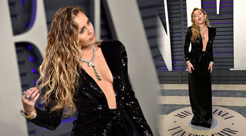 Miley Cyrus – 2019 Vanity Fair Oscar Party in Beverly Hills