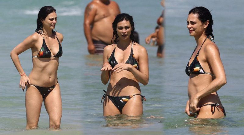 Morena Baccarin – Bikini Candids at a beach in Rio de Janeiro