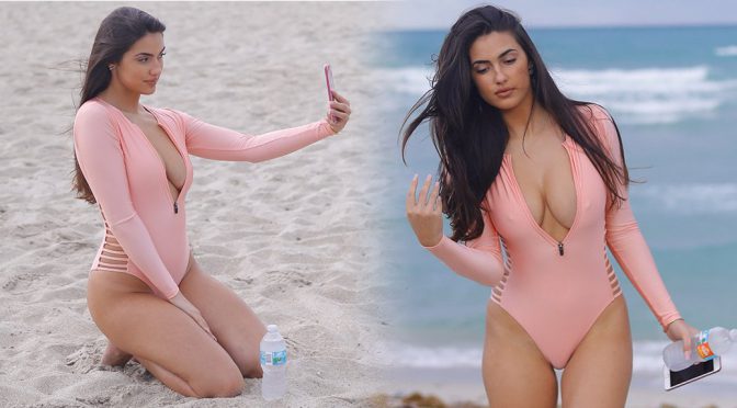 Tao Wickrath – Swimsuit Candids on the beach in Miami