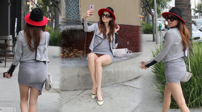 Blanca Blanco – Upskirt Candids in Beverly Hills