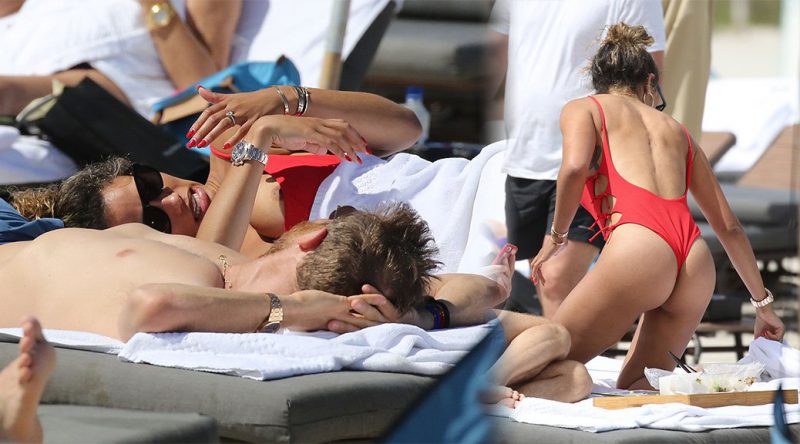 Jessica Ledon – Swimsuit Candids in Miami (Nipslip)