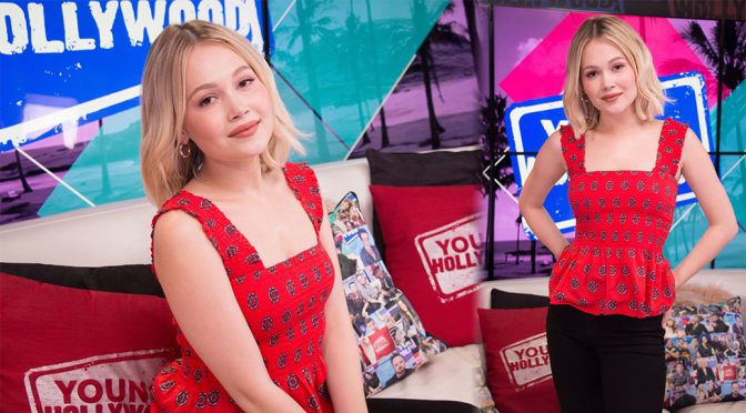 Kelli Berglund at Young Hollywood studios in Los Angeles