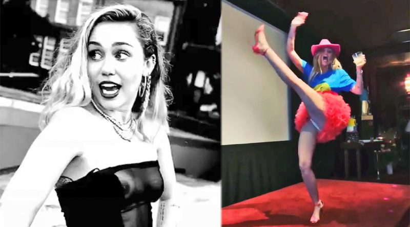 Miley Cyrus – Nipslip and Upskirt Instagram Videos