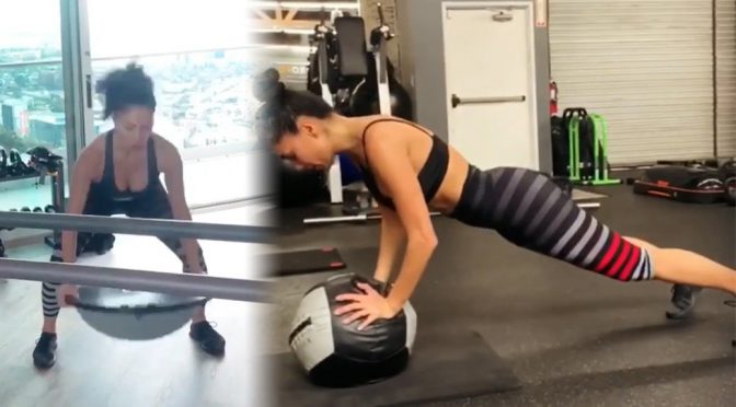 Nicole Scherzinger Sexy In A Gym