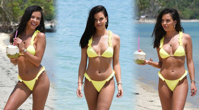 Shelby Tribble in Bikini on the beach in Thailand