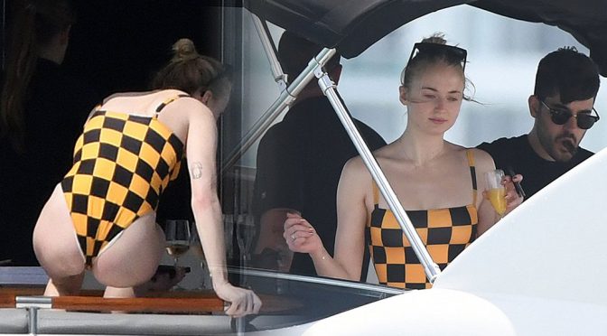 Sophie Turner – Swimsuit Candids in Miami Beach