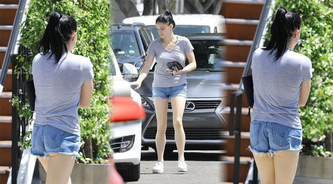 Ariel Winter – Sexy Ass in Denim Shorts in Los Angeles