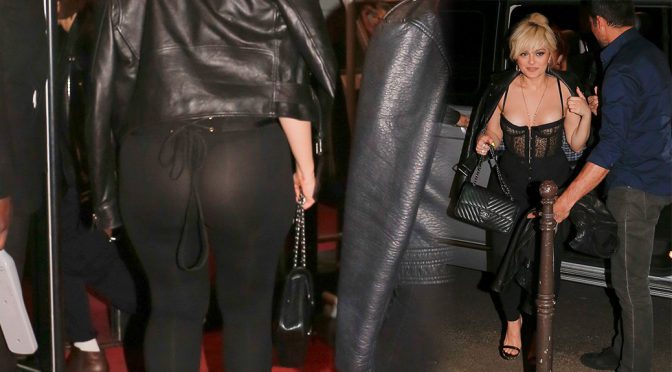 Bebe Rexha – Sexy Sheer Outfit at The Crazy Horse in Paris