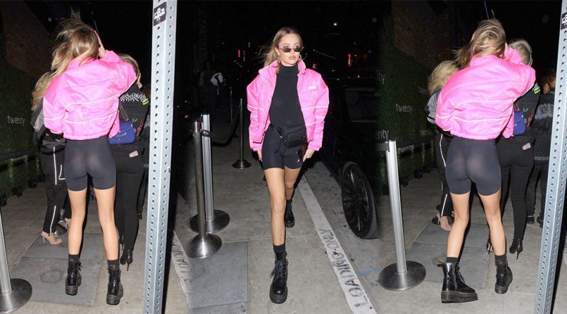 Delilah Belle Hamlin – See-Through Black Pants in Hollywood