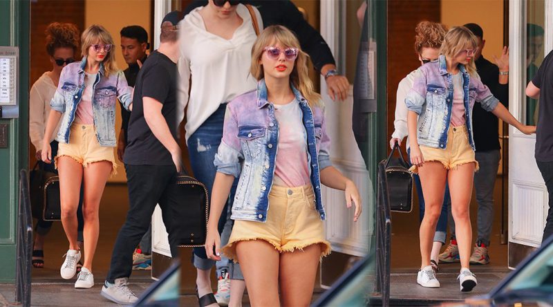 Taylor Swift – Sexy Legs in Shorts in New York