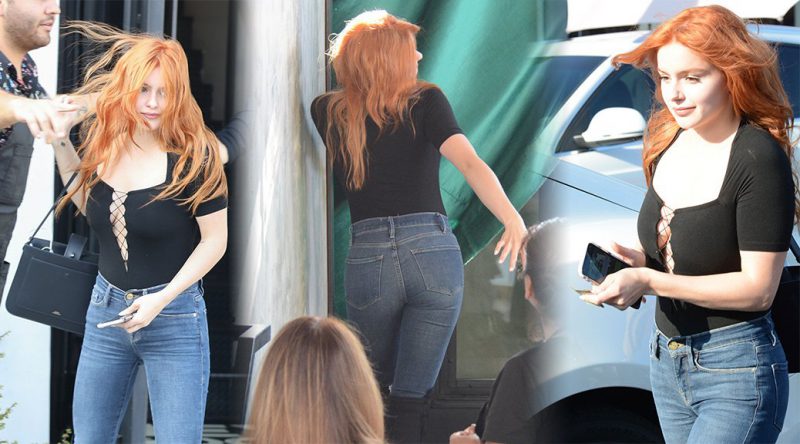 Ariel Winter – Sexy Braless Cleavage at Nine Zero One salon In West Hollywood