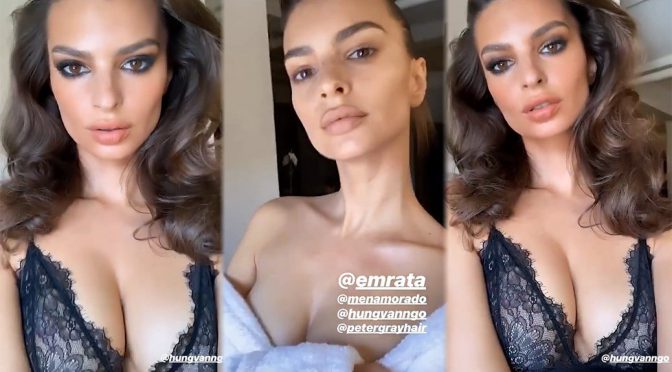 Emily Ratajkowski – Big Cleavage Video