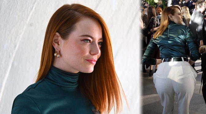 Emma Stone – Louis Vuitton Cruise 2020 Fashion Show in New York