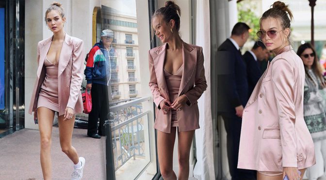 Josephine Skriver – Sexy Little Dress in Cannes