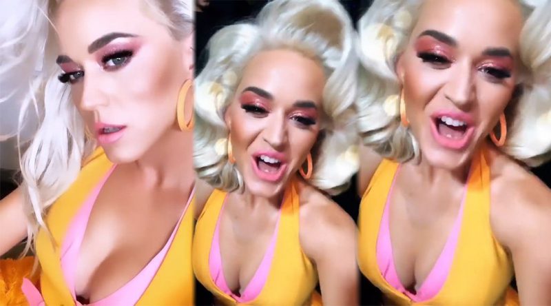 Katy Perry – Sexy Cleavage Video