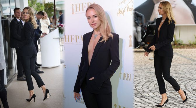 Kimberley Garner – HFPA & Participant Media Honour Hep Refugees in Cannes