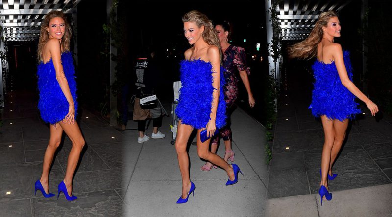Martha Hunt – Leggy Candids at Birthday Party in New York