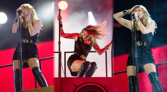 Miley Cyrus – Sexy Upskirt at BBC Radio 1 Big Weekend In Middlesborough