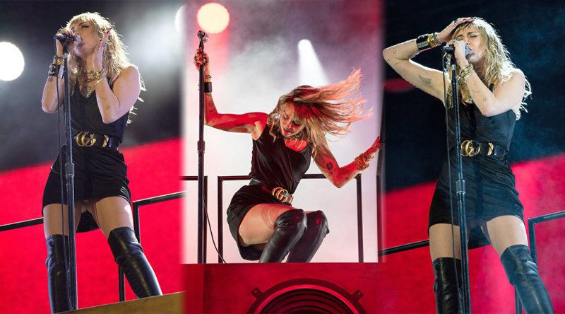 Miley Cyrus – Sexy Upskirt at BBC Radio 1 Big Weekend In Middlesborough