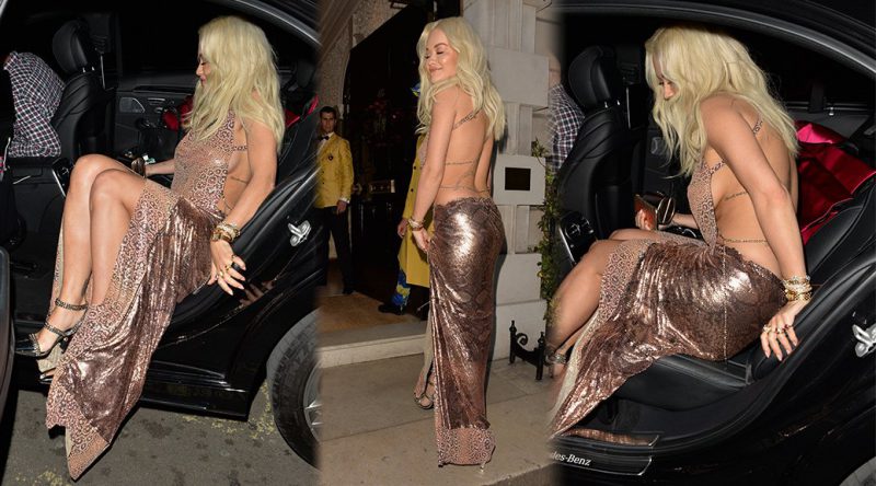 Rita Ora – Braless Side-BOobs Candids in London