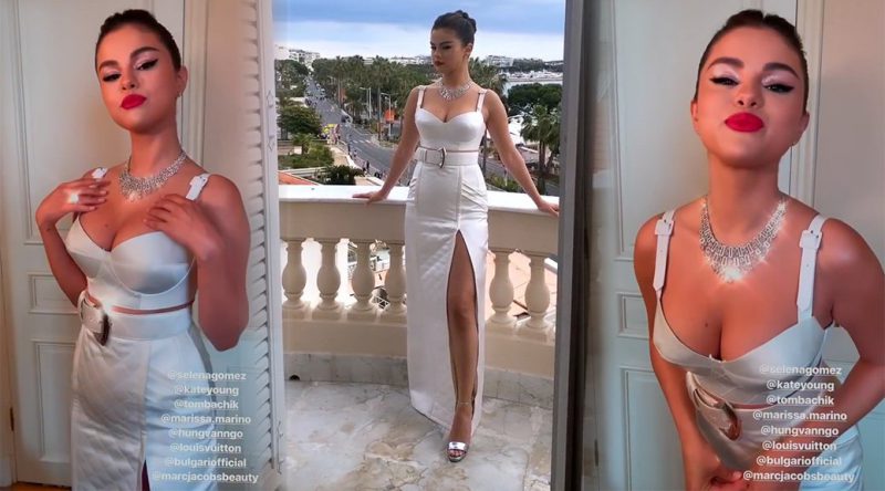 Selena Gomez – Big Sexy Cleavage in Cannes (Video)