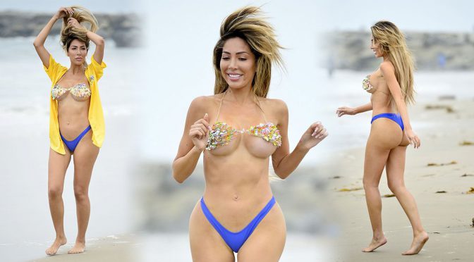 Farrah Abraham in Bikini at the Beach in Los Angeles