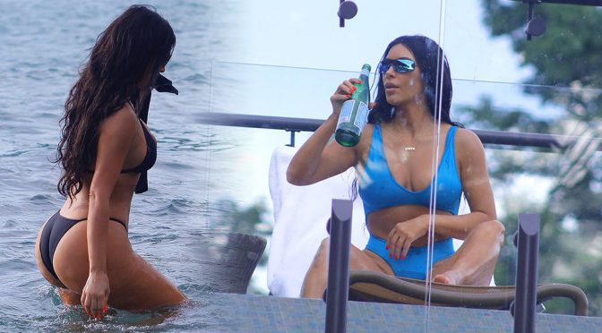 Kim Kardashian – Sexy Bikini Candids in Costa Rica